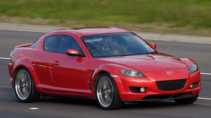 The Mazda RX-8 is a competitor to the Chrysler Crossfire