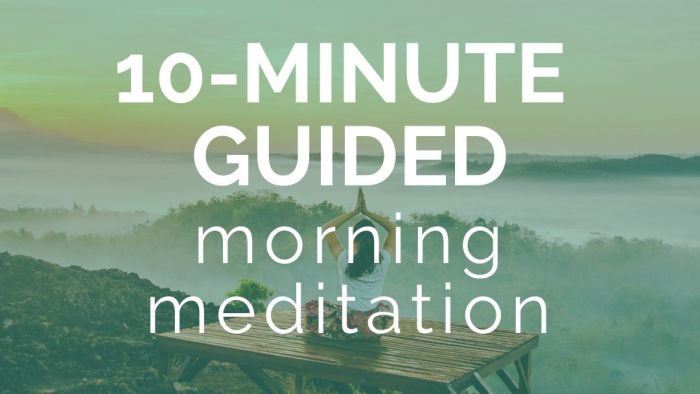 Morning meditation