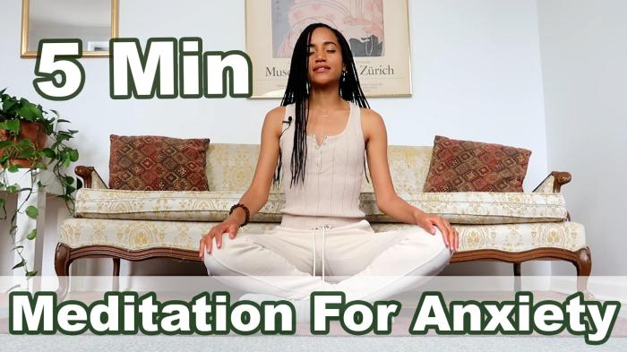 Anxiety meditation guided mindfulness minute