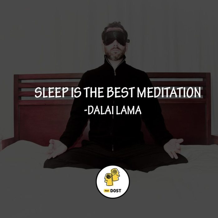 Meditation sleep