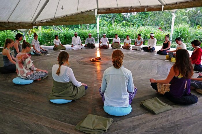 Silent meditation retreat