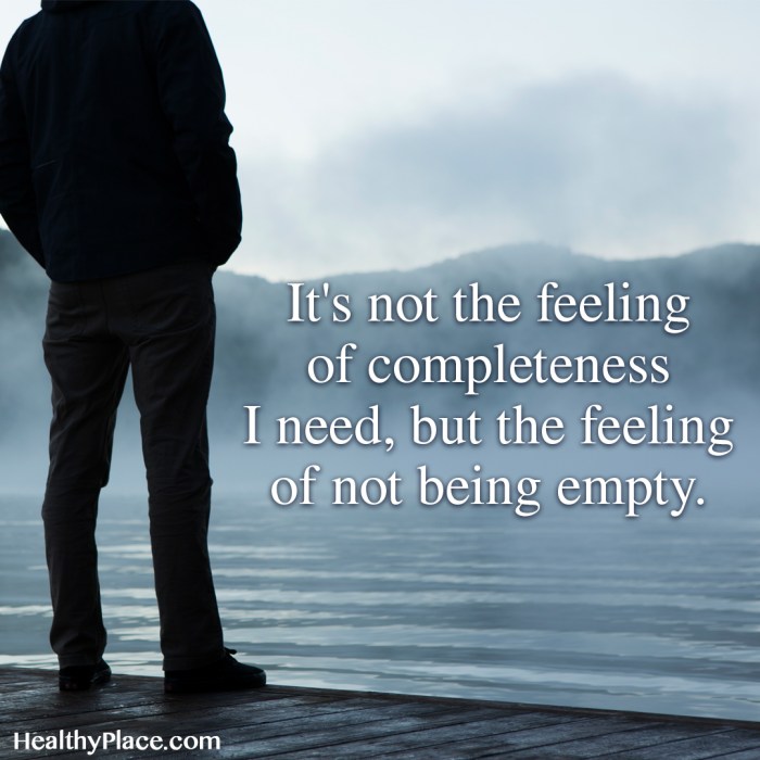 Depression sayings healthyplace feeling wanting nothing pain anymore insight