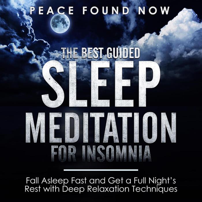 Sleep meditation guided soothing help