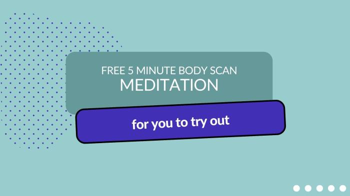 Body scan meditation for relaxation