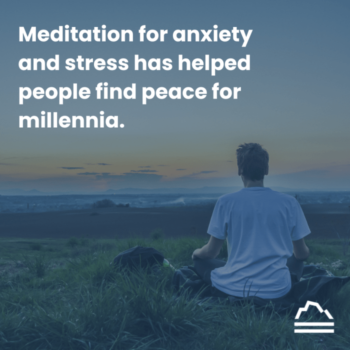 Meditation for anxiety and depression